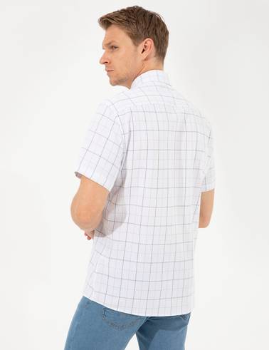 Haki Regular Fit Kısa Kollu Gömlek