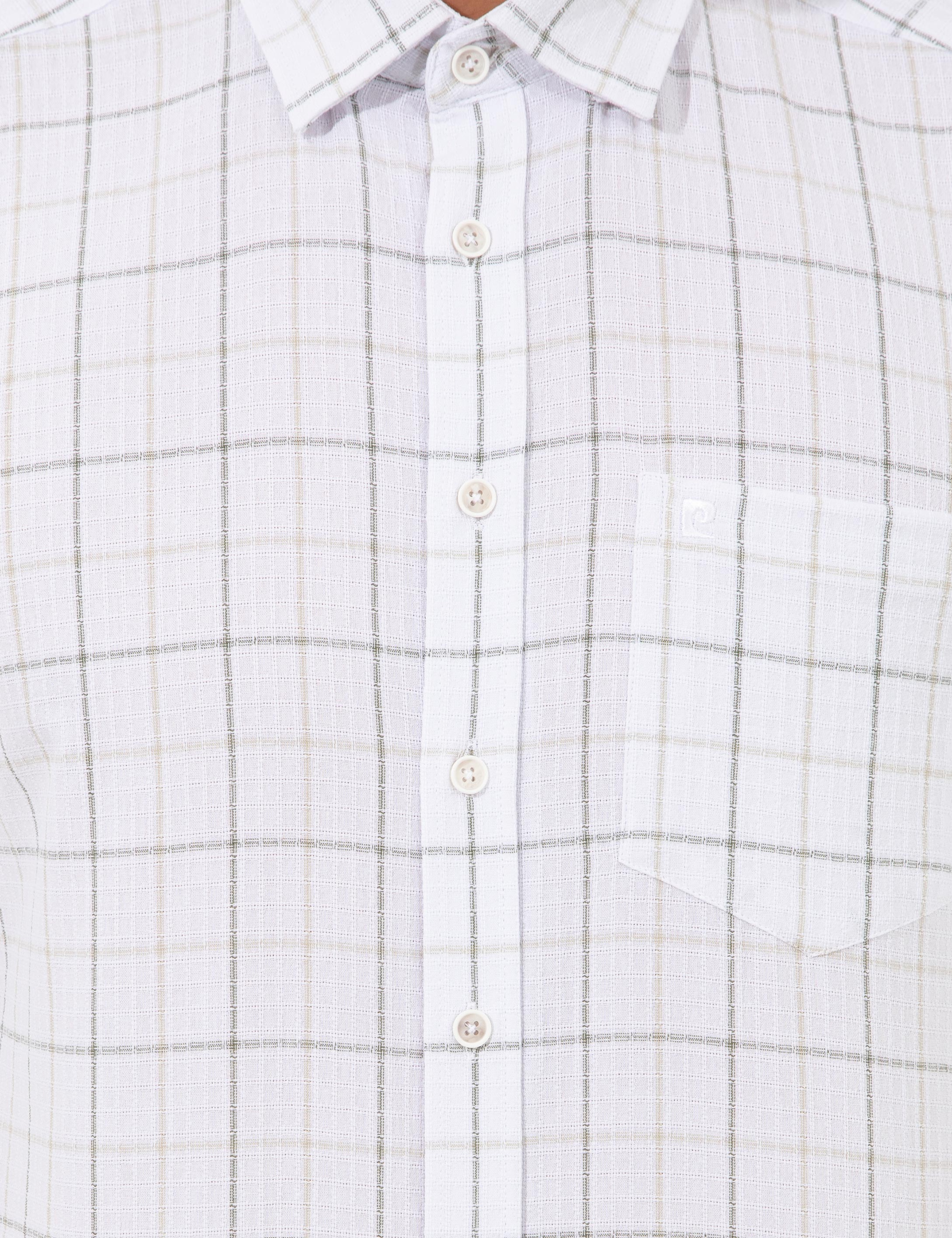 Haki Regular Fit Kısa Kollu Gömlek - Image 6