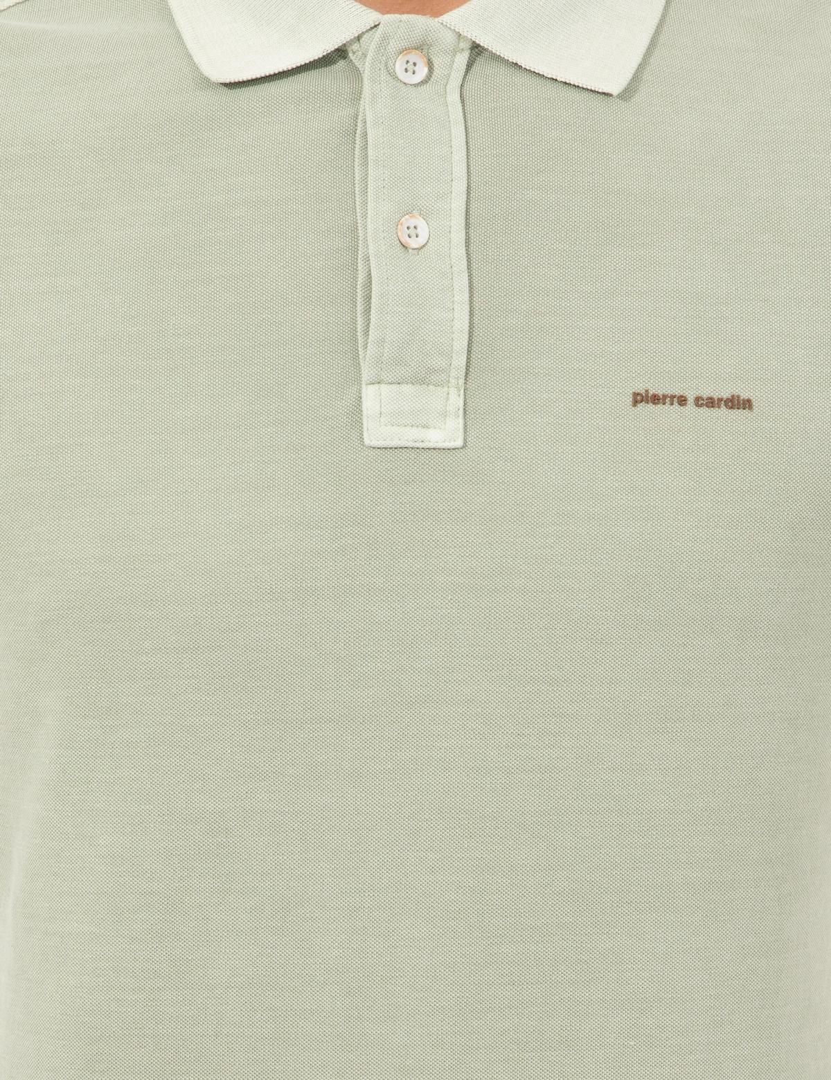 Açık Yeşil Slim Fit Polo Yaka Tişört - 50249684044