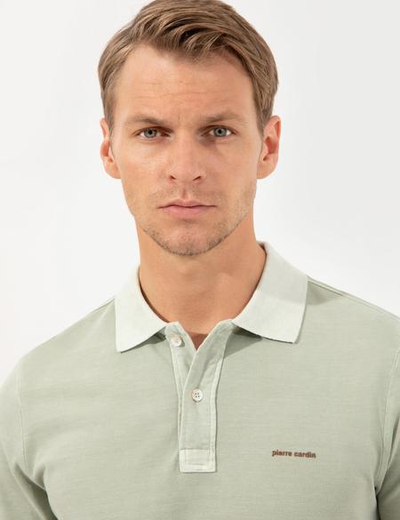 Açık Yeşil Slim Fit Polo Yaka Tişört - 50249684044