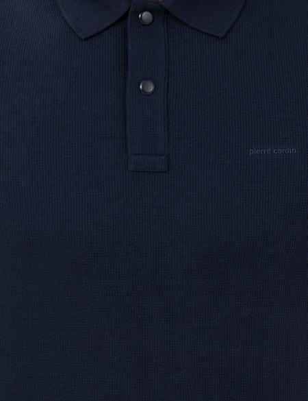 Lacivert Slim Fit Polo Yaka Tişört - 50251743007