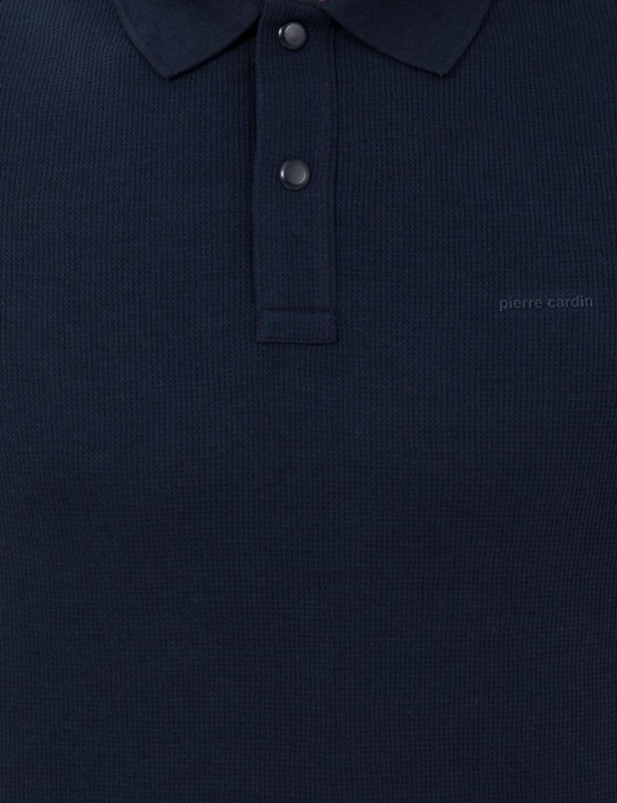 Lacivert Slim Fit Polo Yaka Tişört