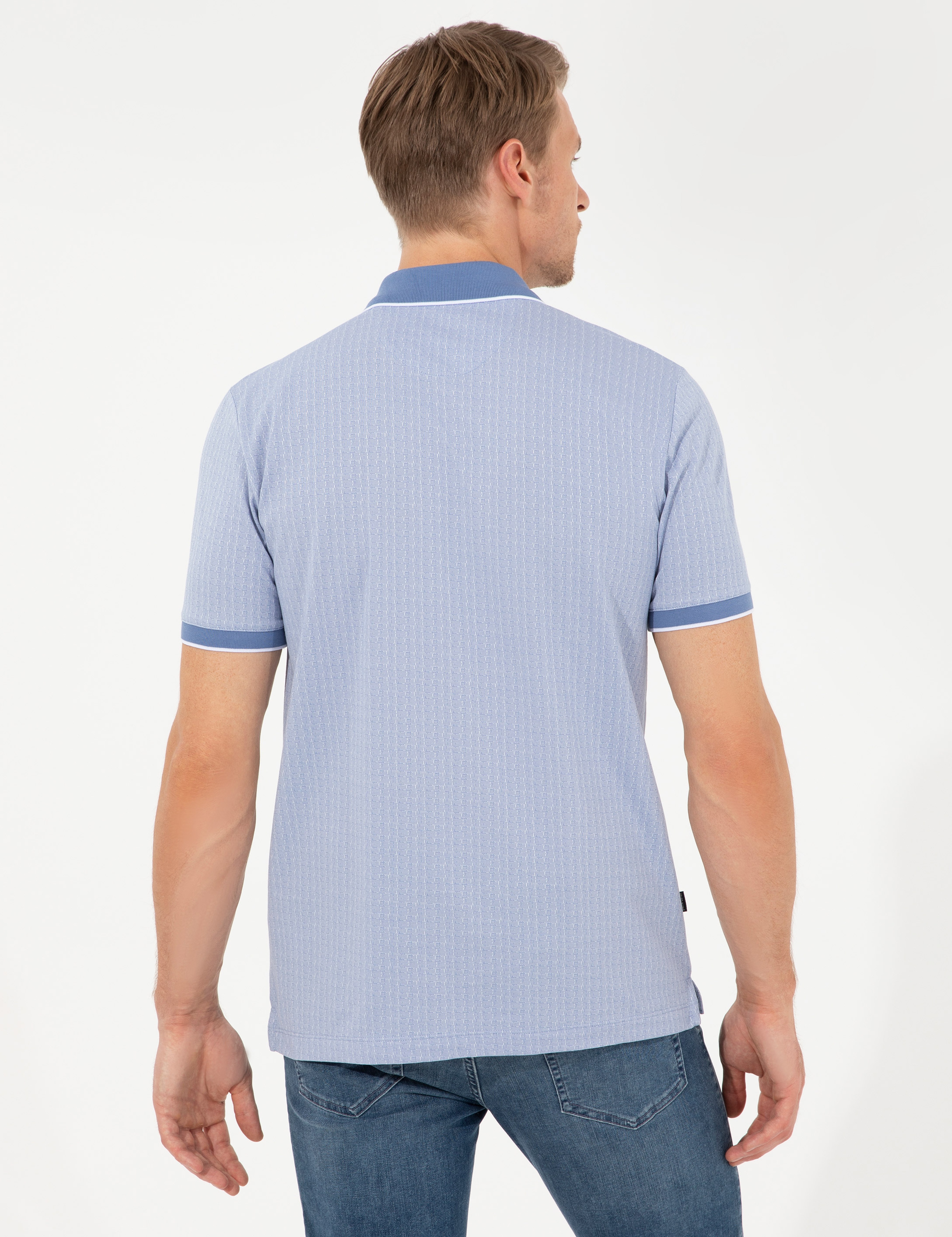 Koyu Mavi Regular Fit Tişört - Image 5