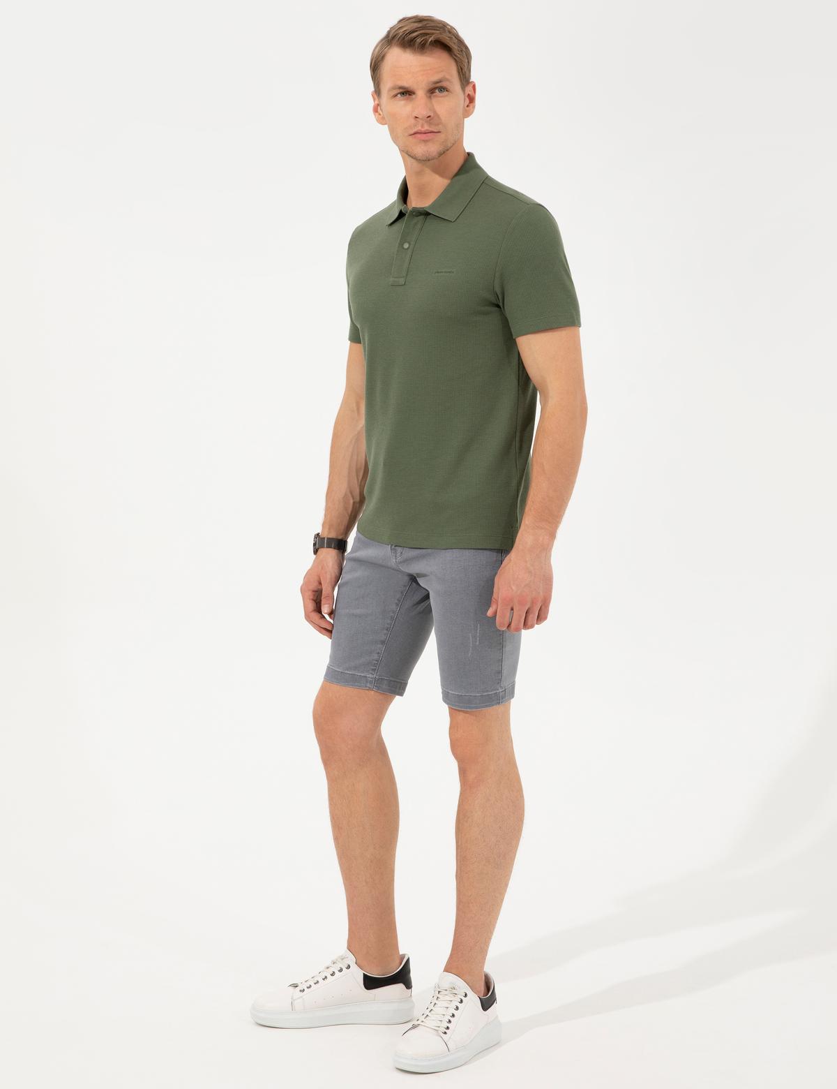 Haki Slim Fit Tişört - 50251743016