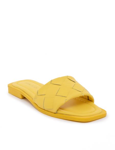 Sarı Deri Terlik - 50251920001