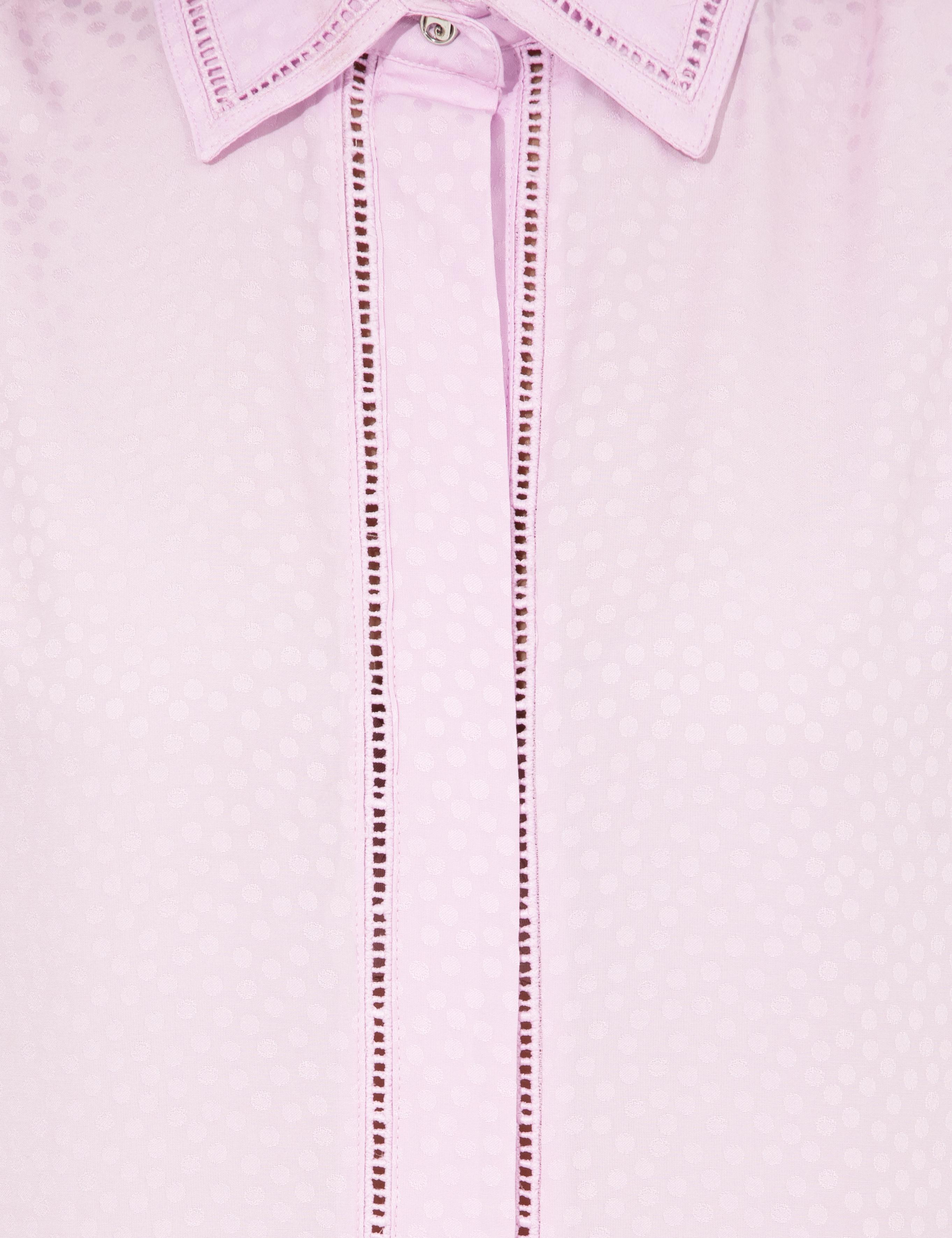 Lila Regular Fit Kısa Kollu Gömlek