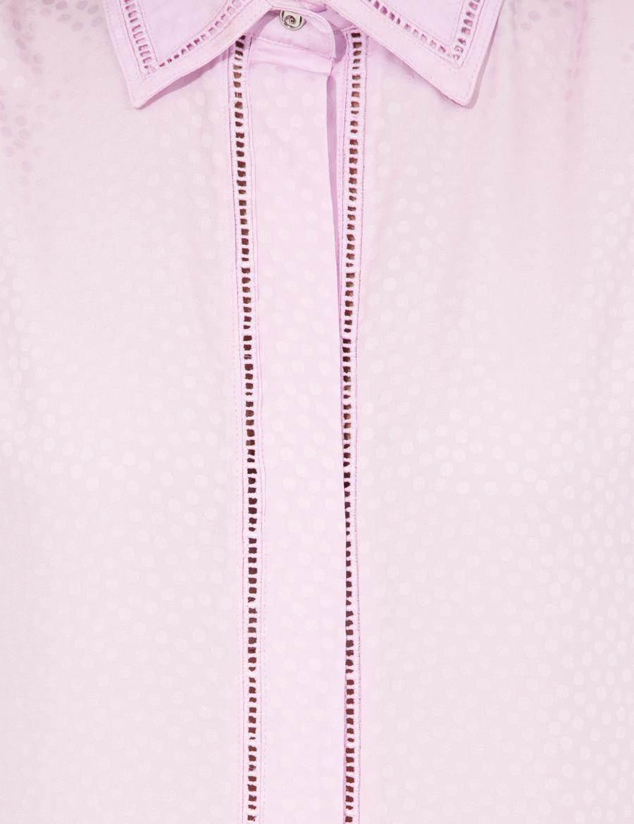 Lila Regular Fit Kısa Kollu Gömlek
