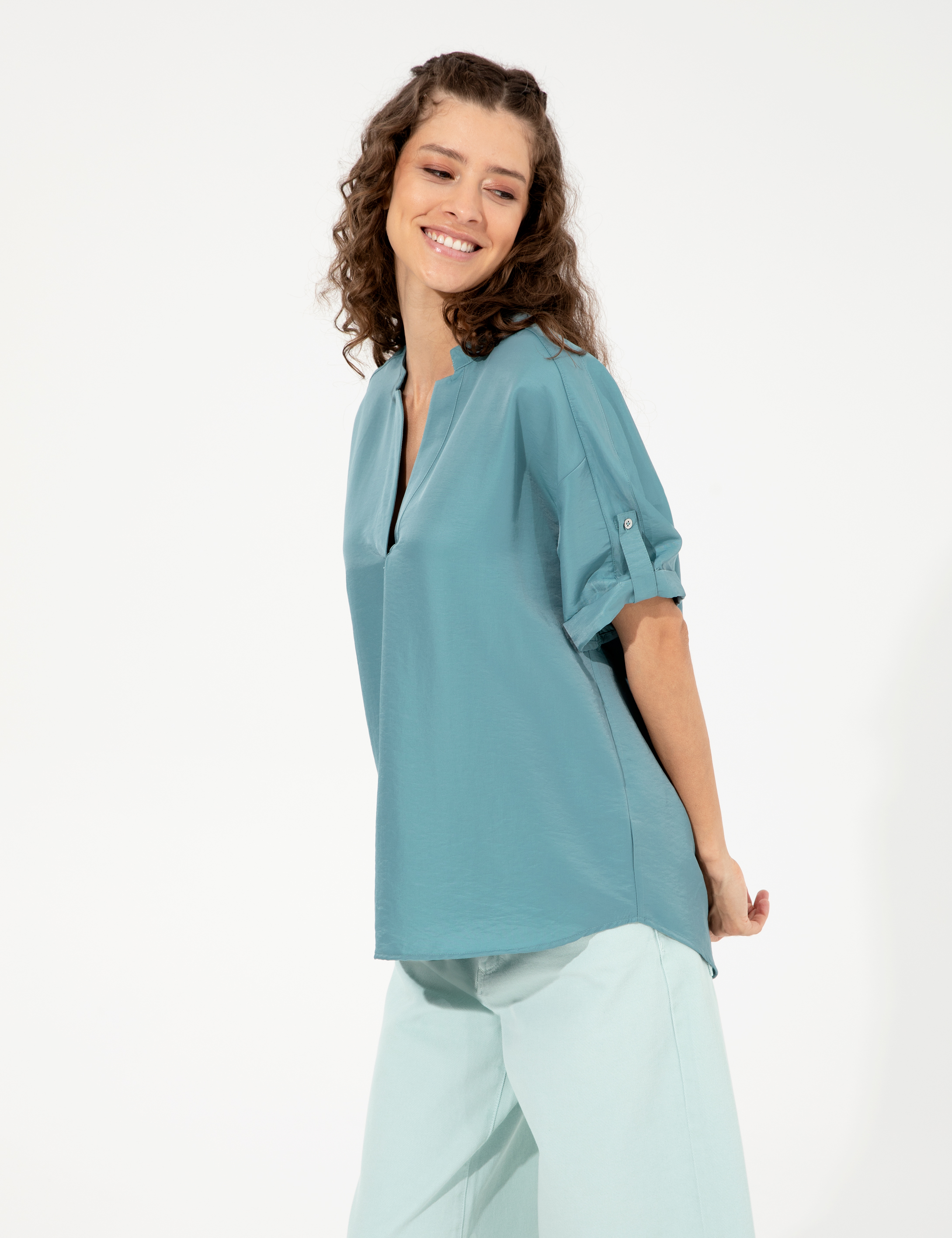 Mint Comfort Fit Bluz