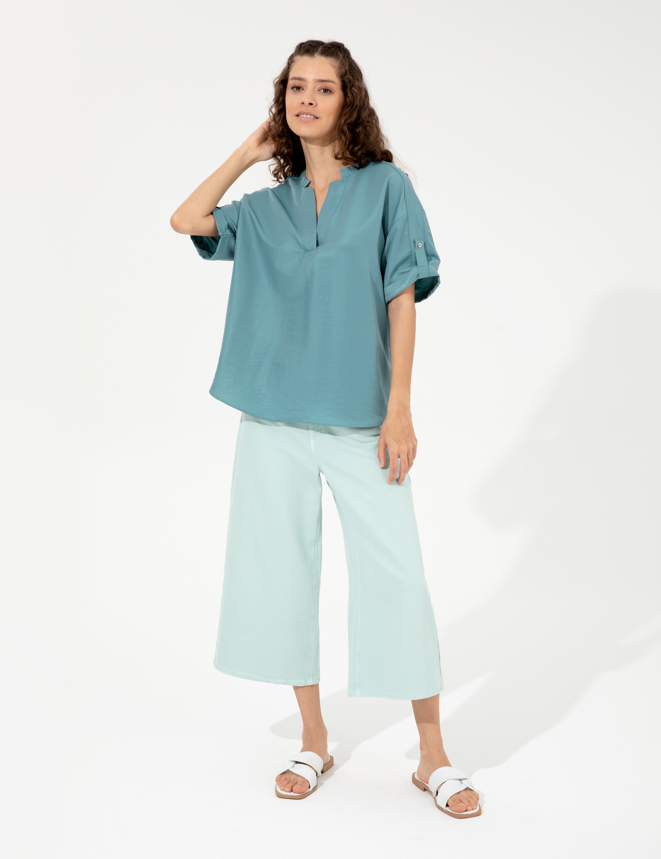 Mint Comfort Fit Bluz - Image 4