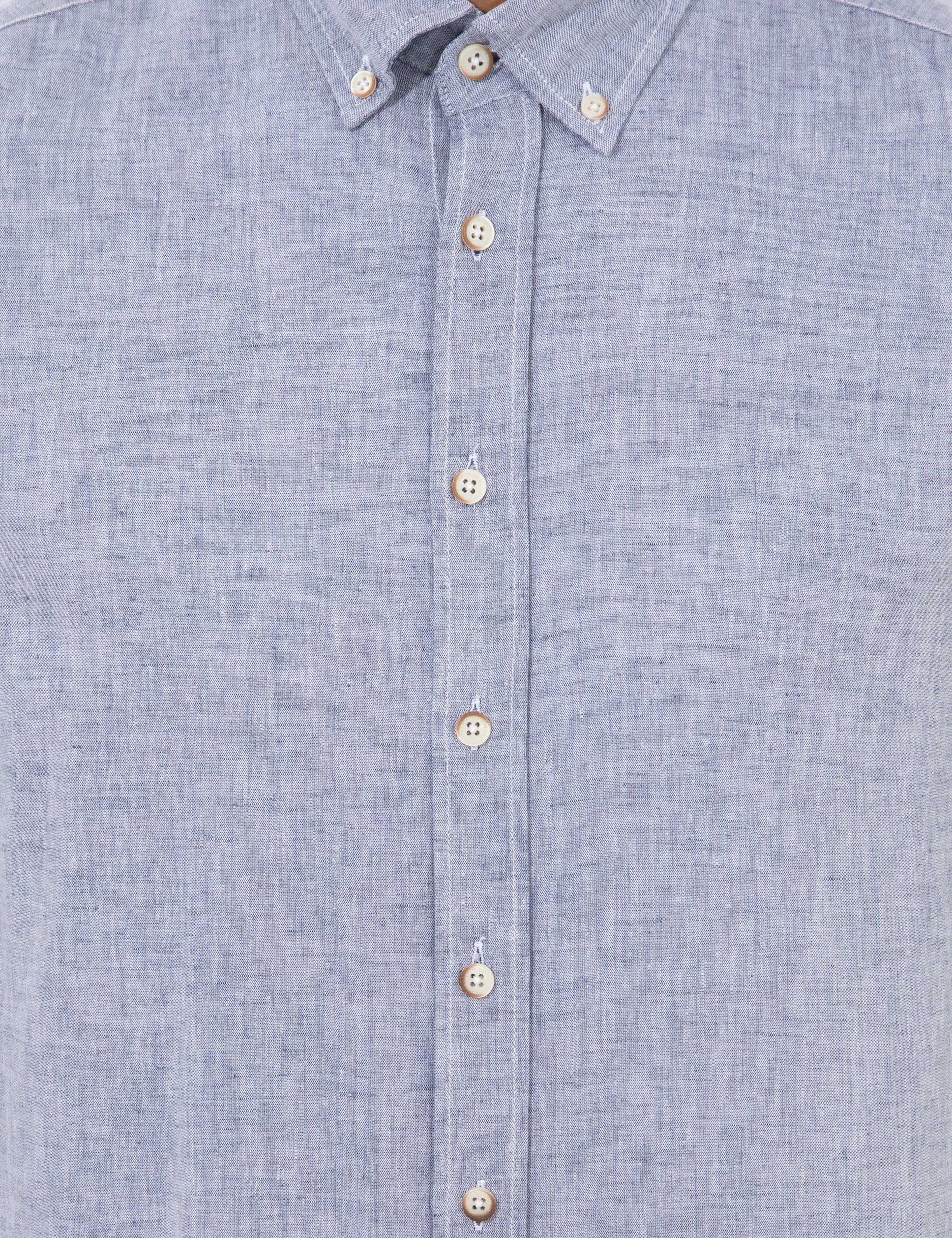 Lacivert Regular Fit Uzun Kollu Gömlek - Image 6