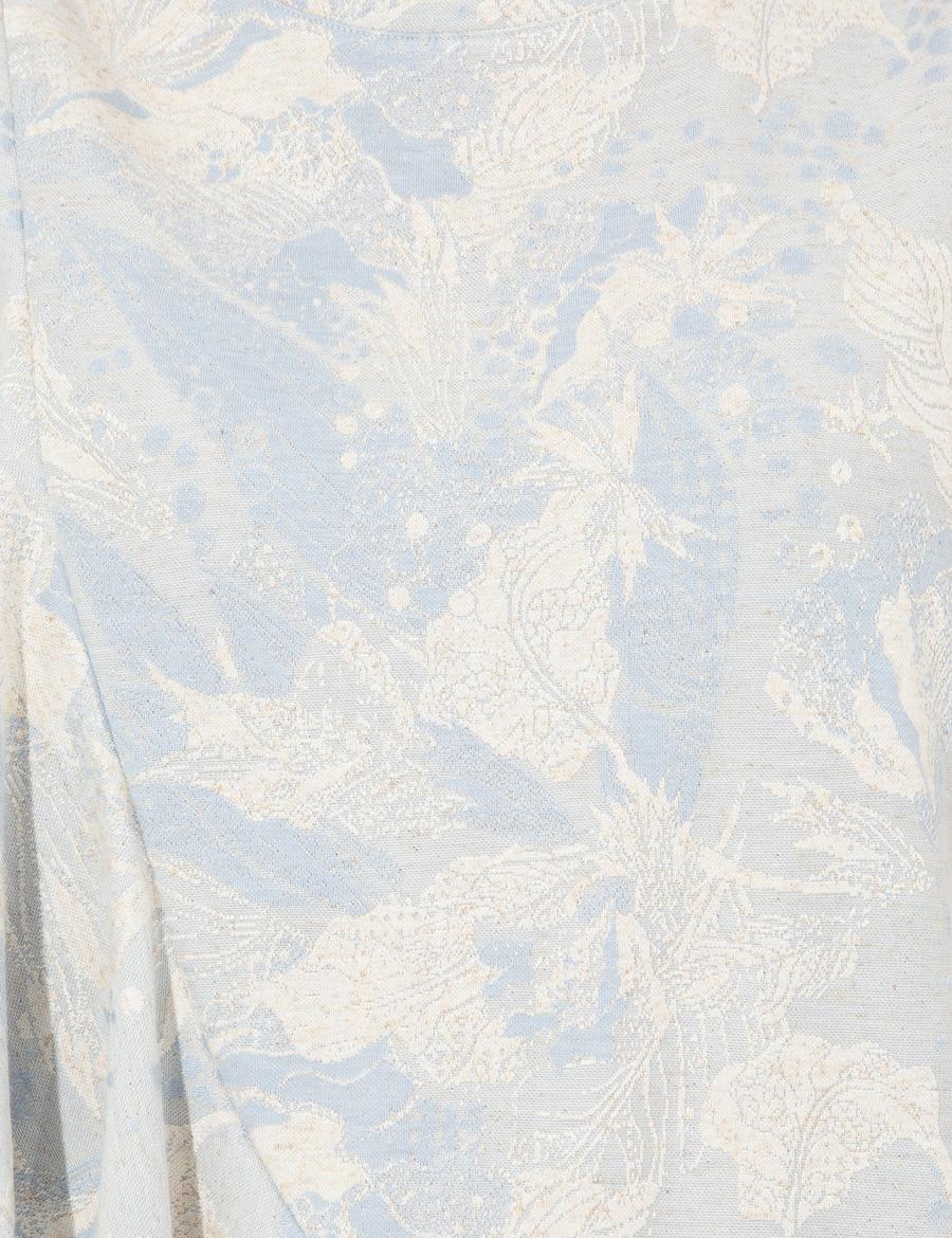 Açık Mavi Comfort Fit Örme Bluz