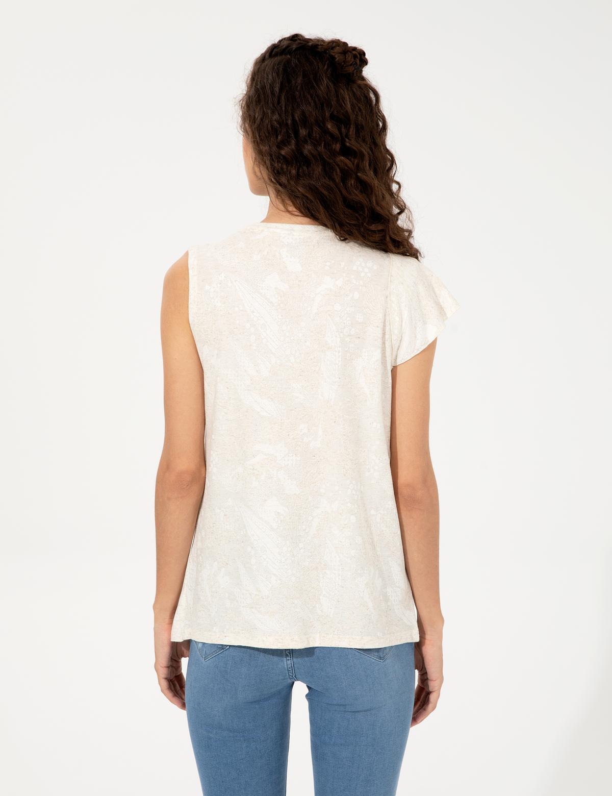 Krem Comfort Fit Örme Bluz - 50246096002