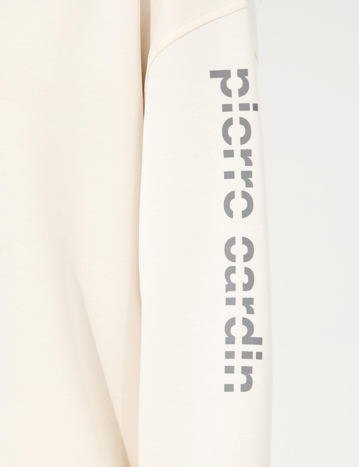 Ekru Oversize Kapüşonlu Sweatshirt - 50247297031