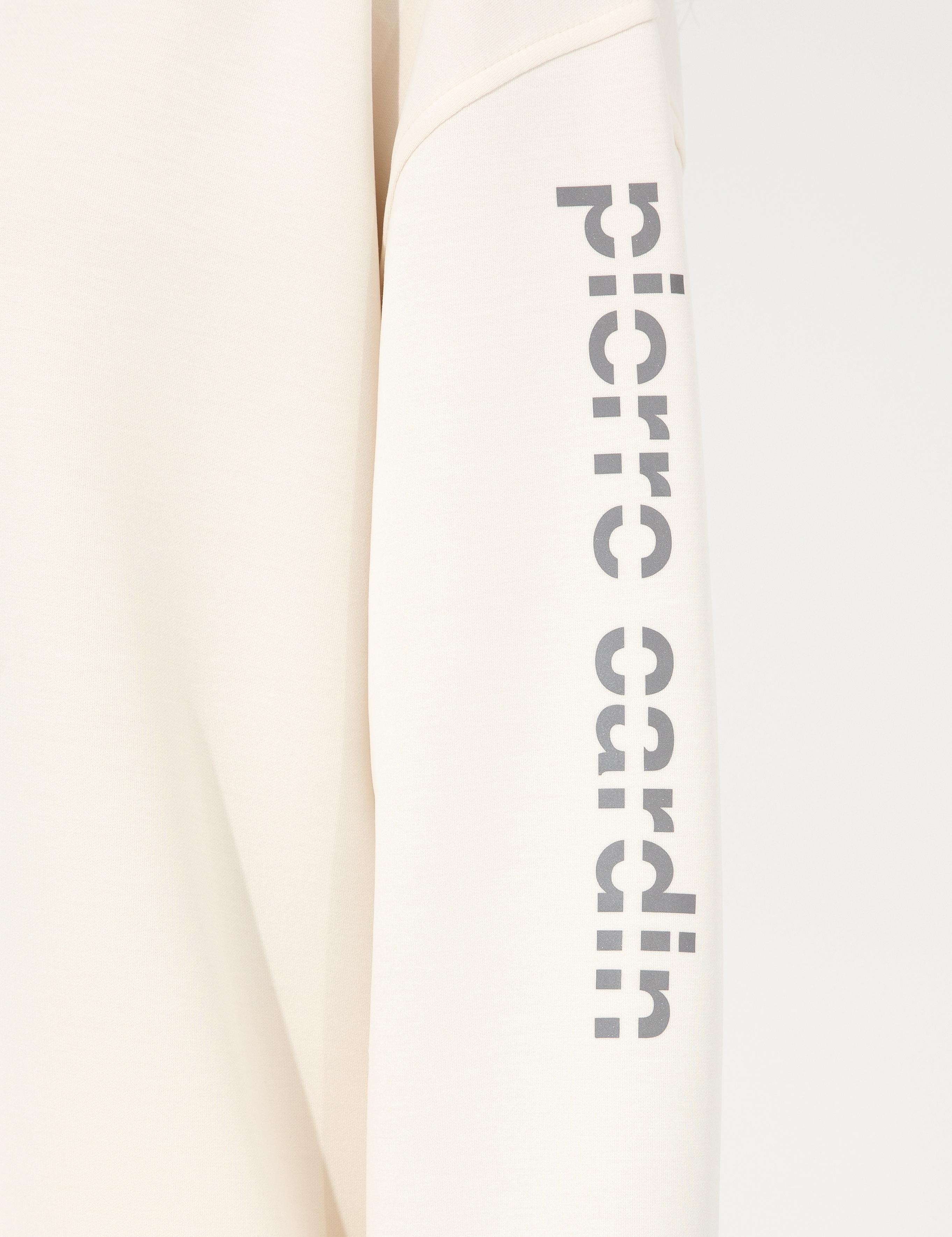 Ekru Oversize Kapüşonlu Sweatshirt