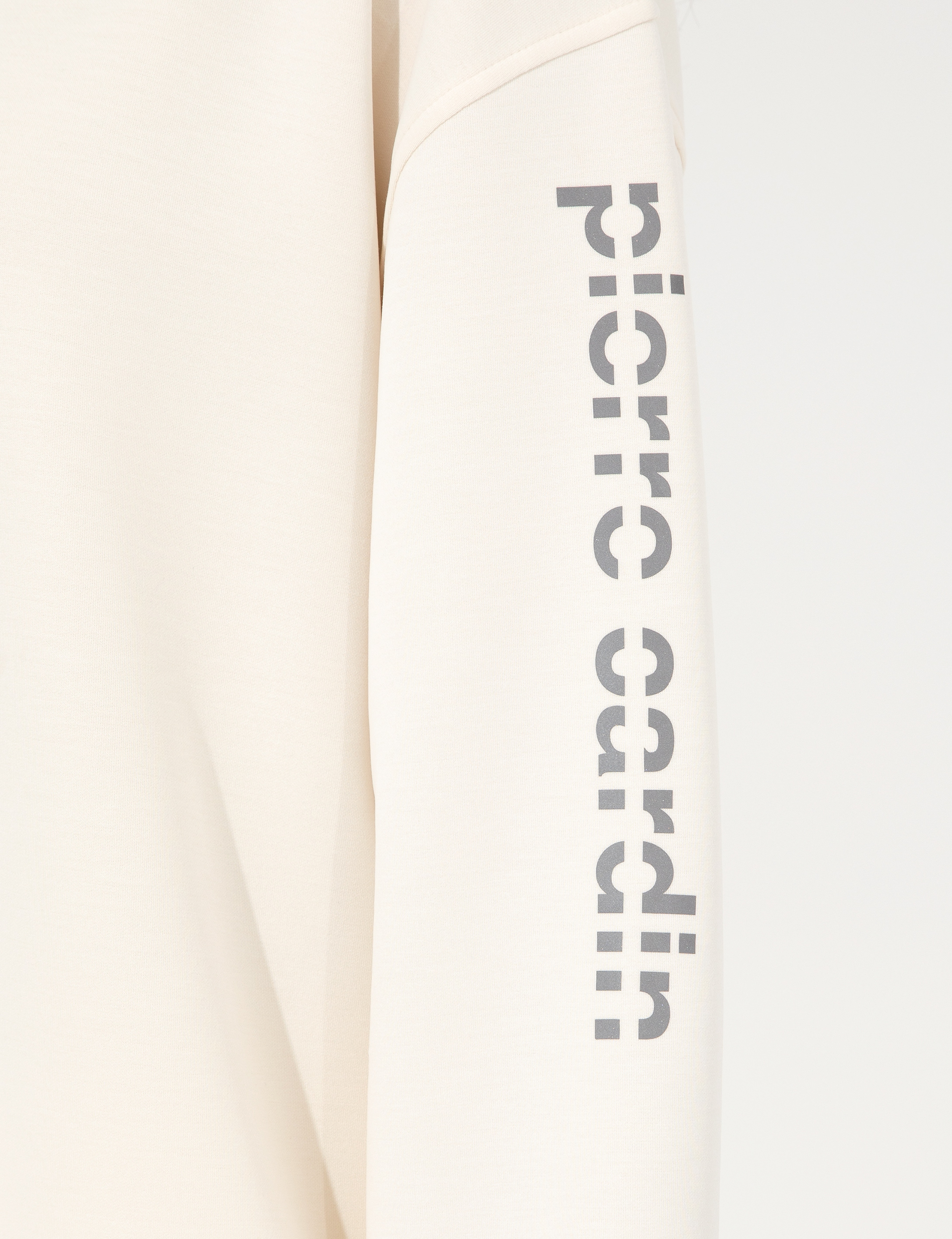 Ekru Oversize Kapüşonlu Sweatshirt