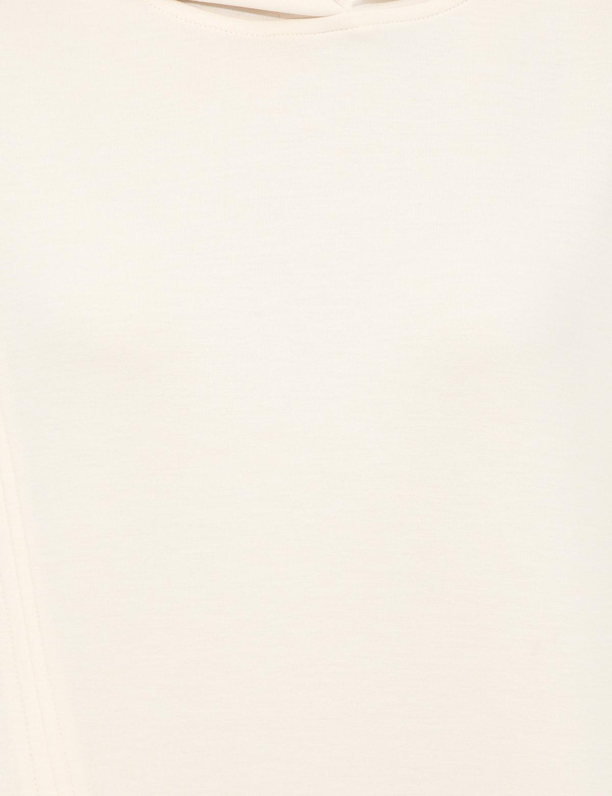 Ekru Oversize Kapüşonlu Sweatshirt - 50247297031