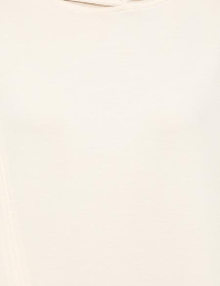 Ekru Oversize Kapüşonlu Sweatshirt - 50247297031