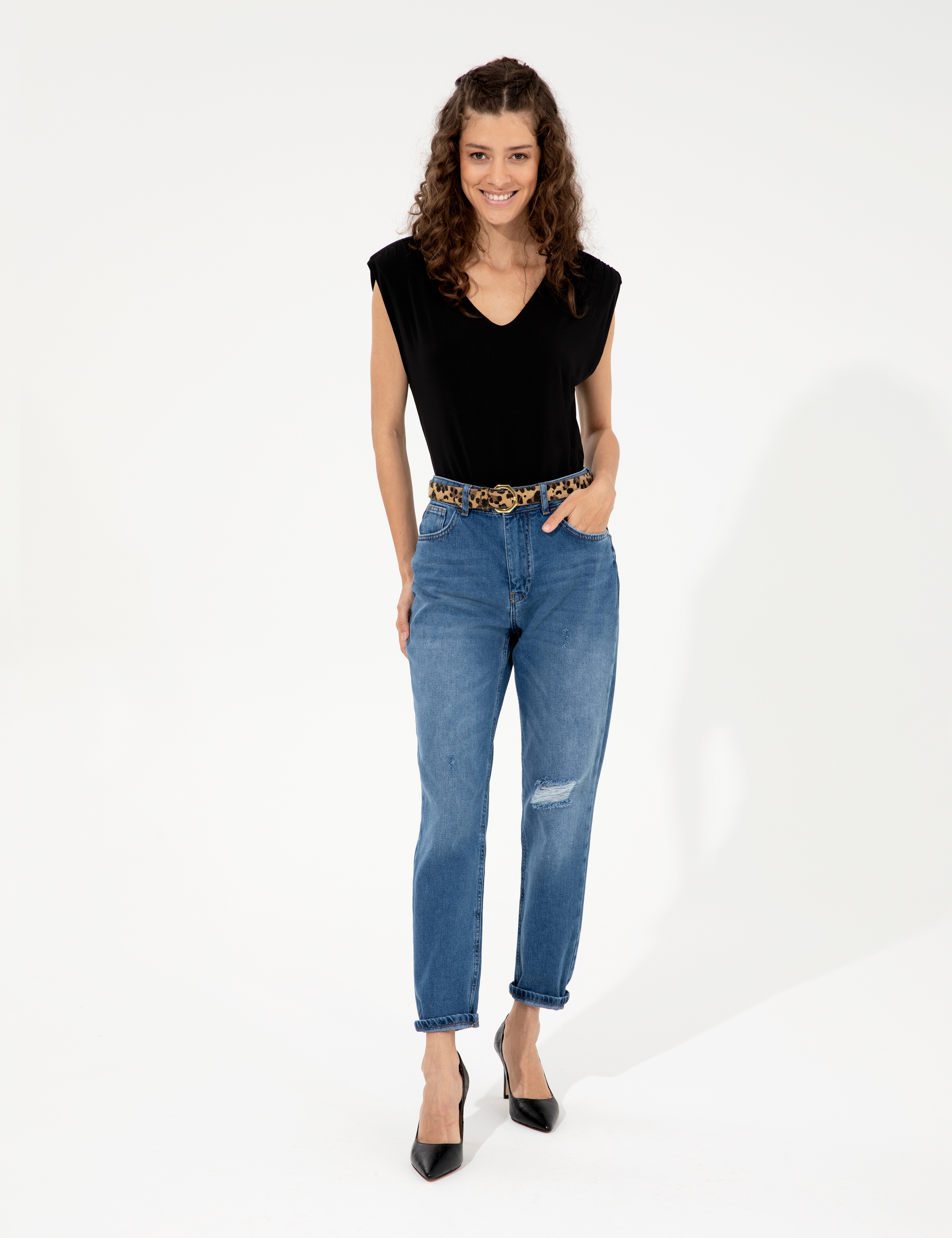 Mavi Mom Fit Jean Pantolon - Image 3