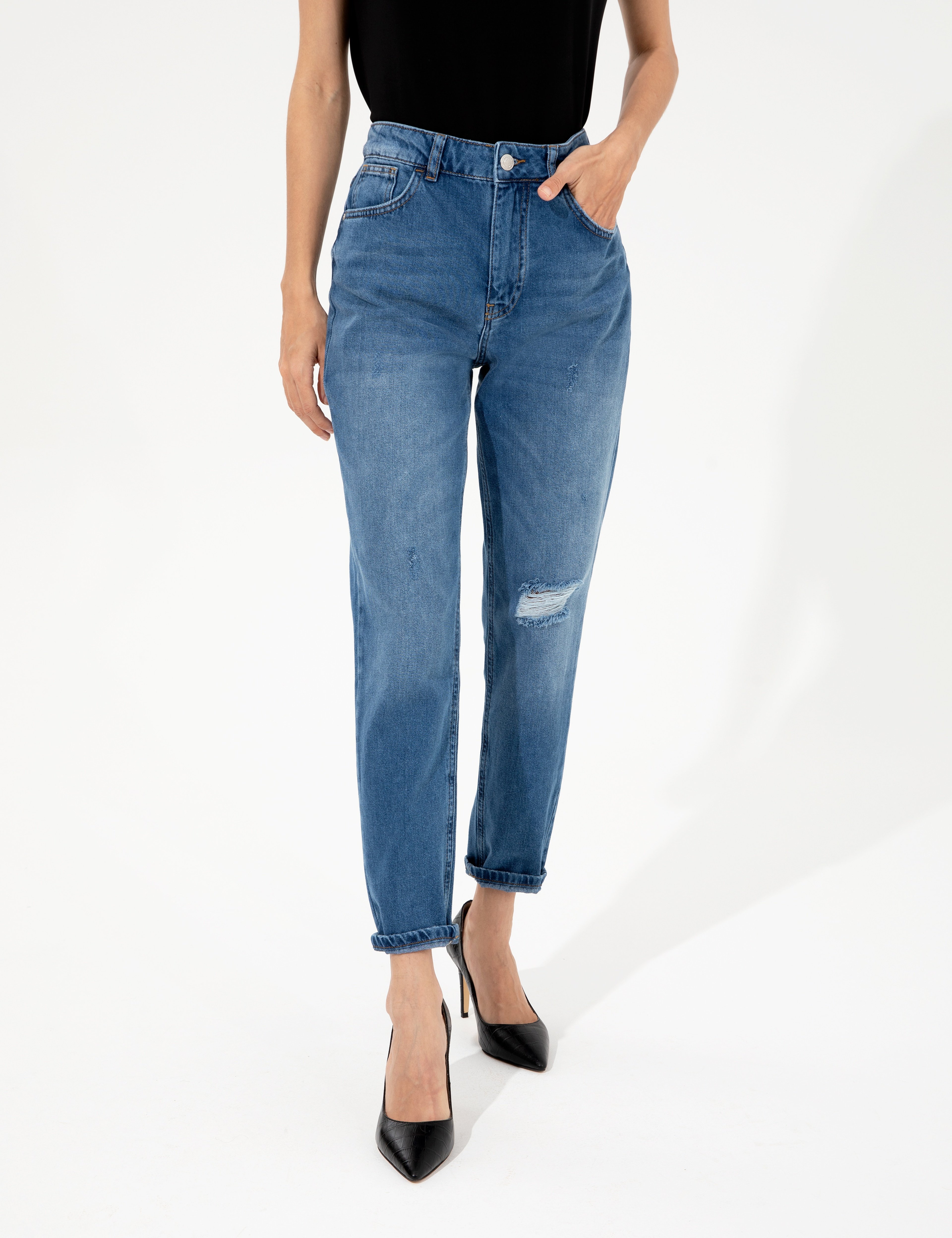 Mavi Mom Fit Jean Pantolon - Image 2