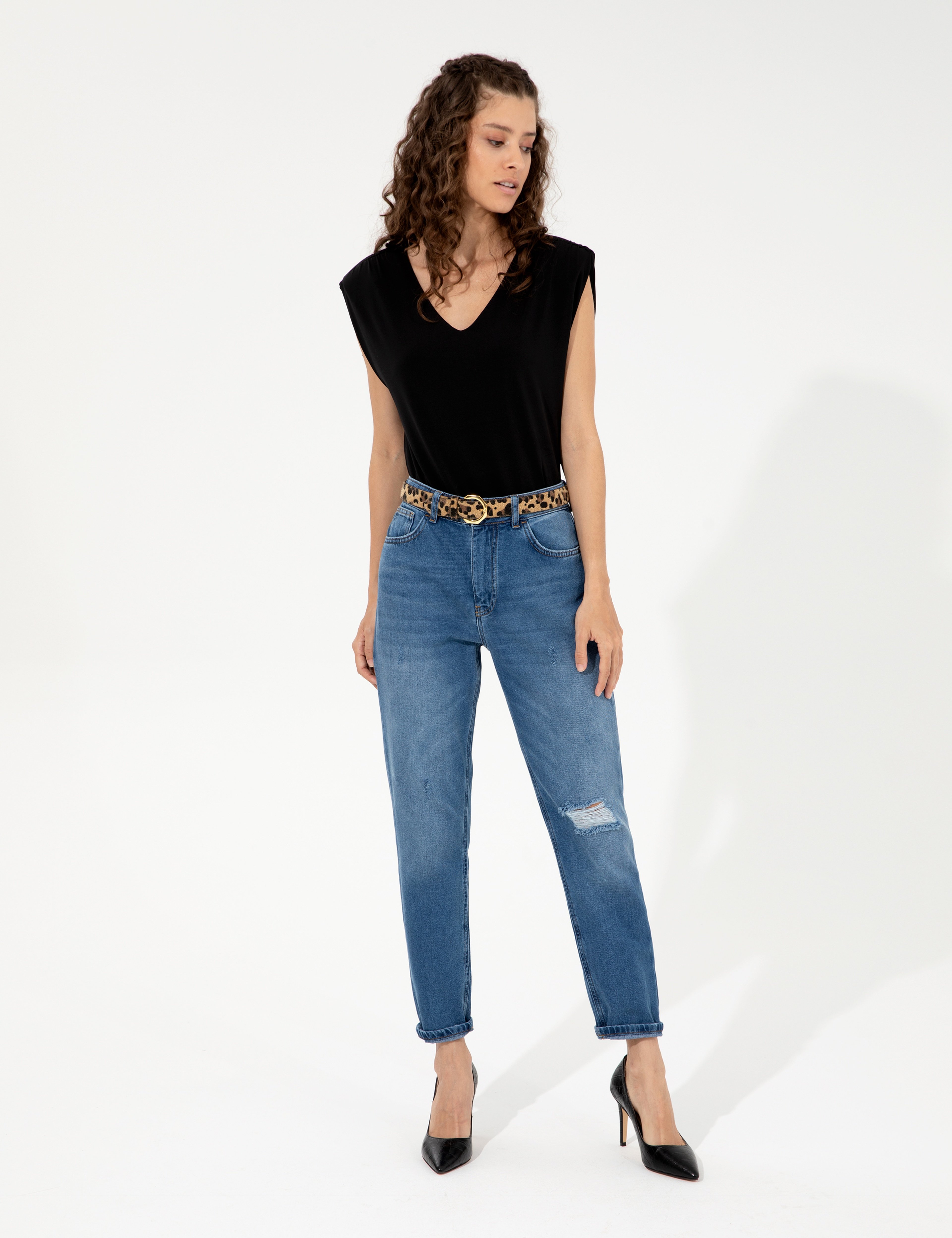 Mavi Mom Fit Jean Pantolon - Image 1