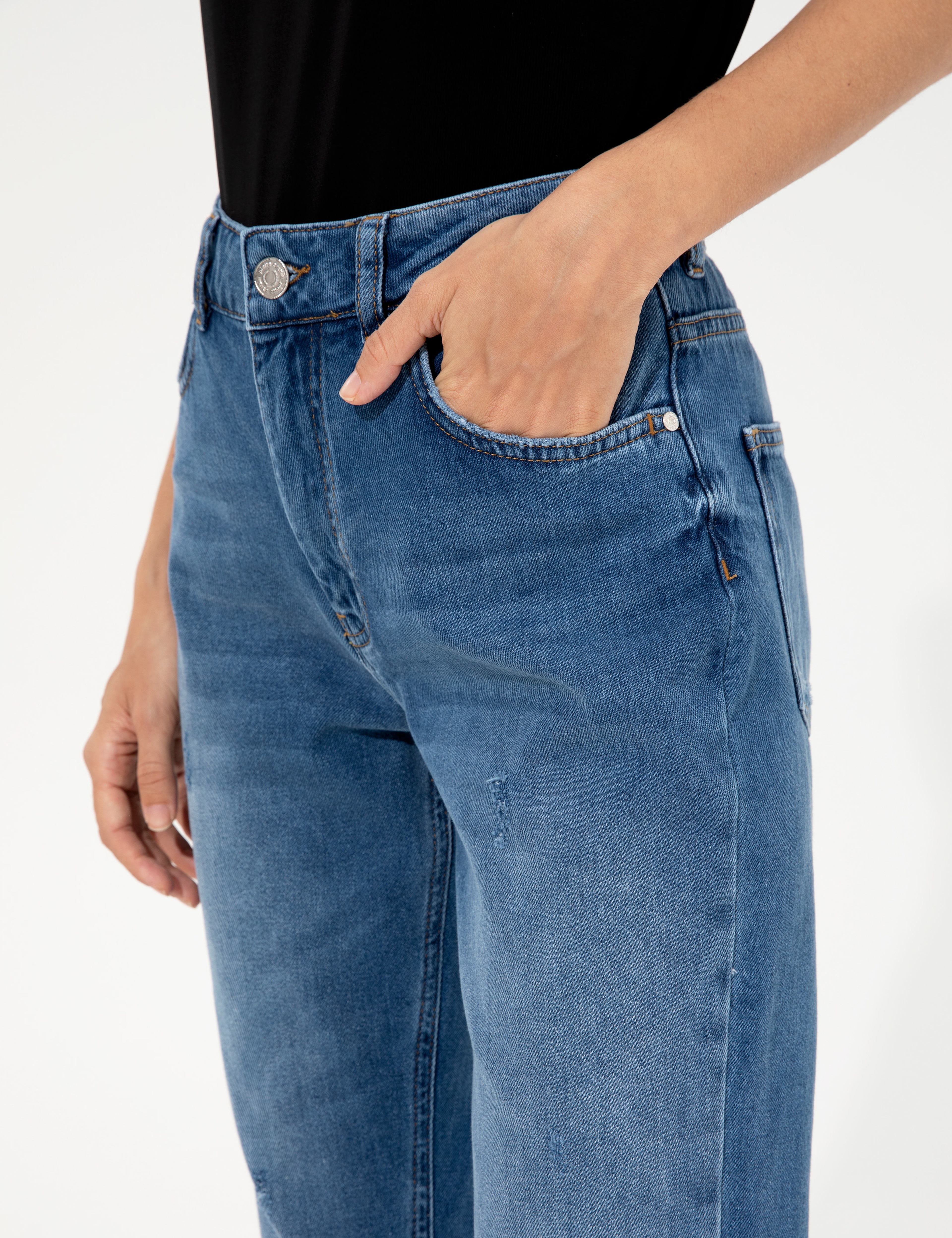 Mavi Mom Fit Jean Pantolon - Image 6