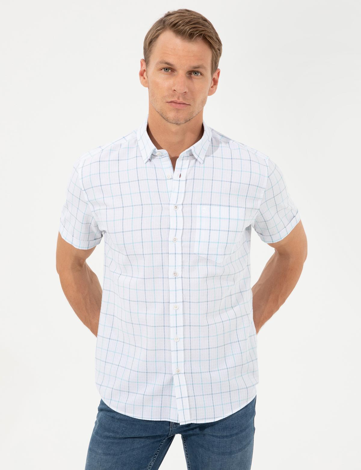 Zümrüt Regular Fit Kısa Kollu Gömlek - 50251236043