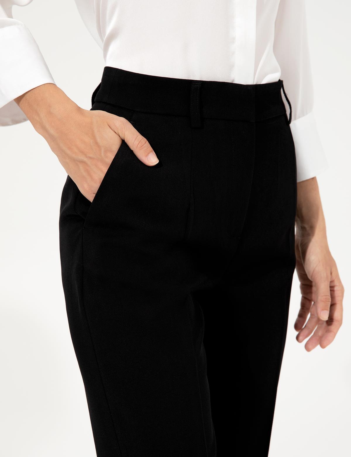 Siyah Oversize Kumaş Pantolon - 50247241017