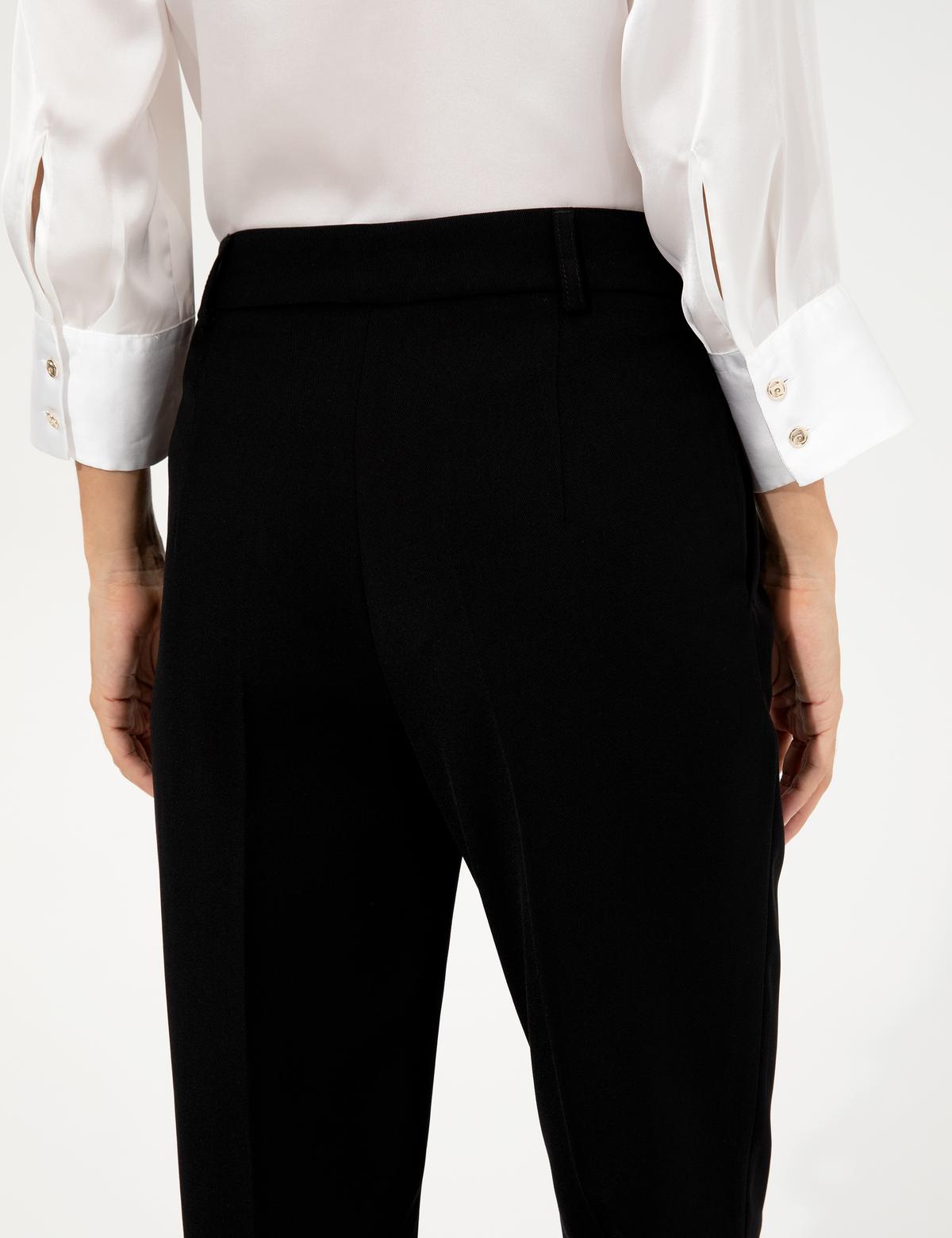 Siyah Oversize Kumaş Pantolon - 50247241017