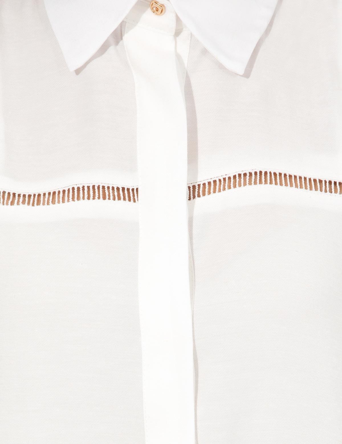 Beyaz Comfort Fit Kısa Kollu Gömlek - 50247444003