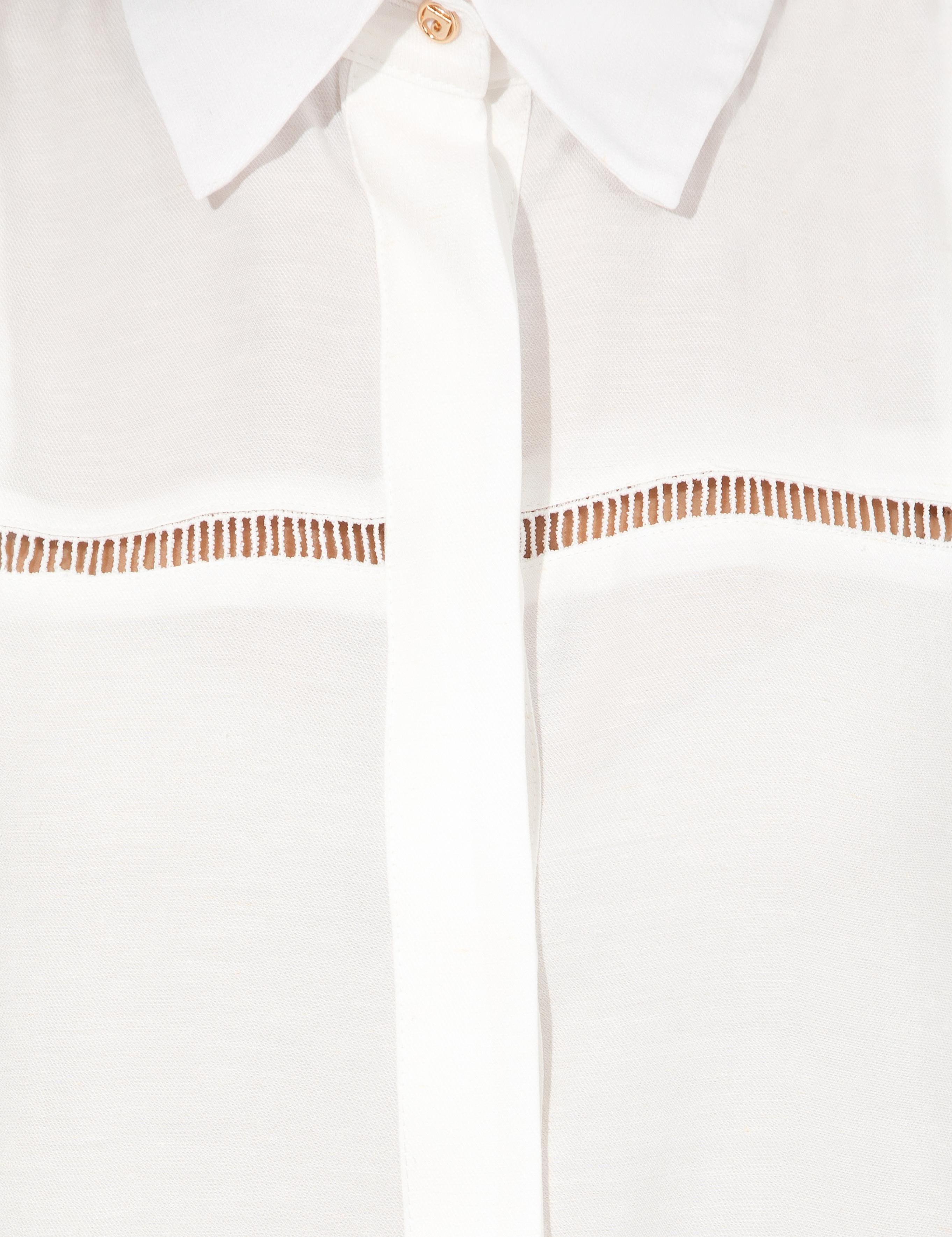 Beyaz Comfort Fit Kısa Kollu Gömlek