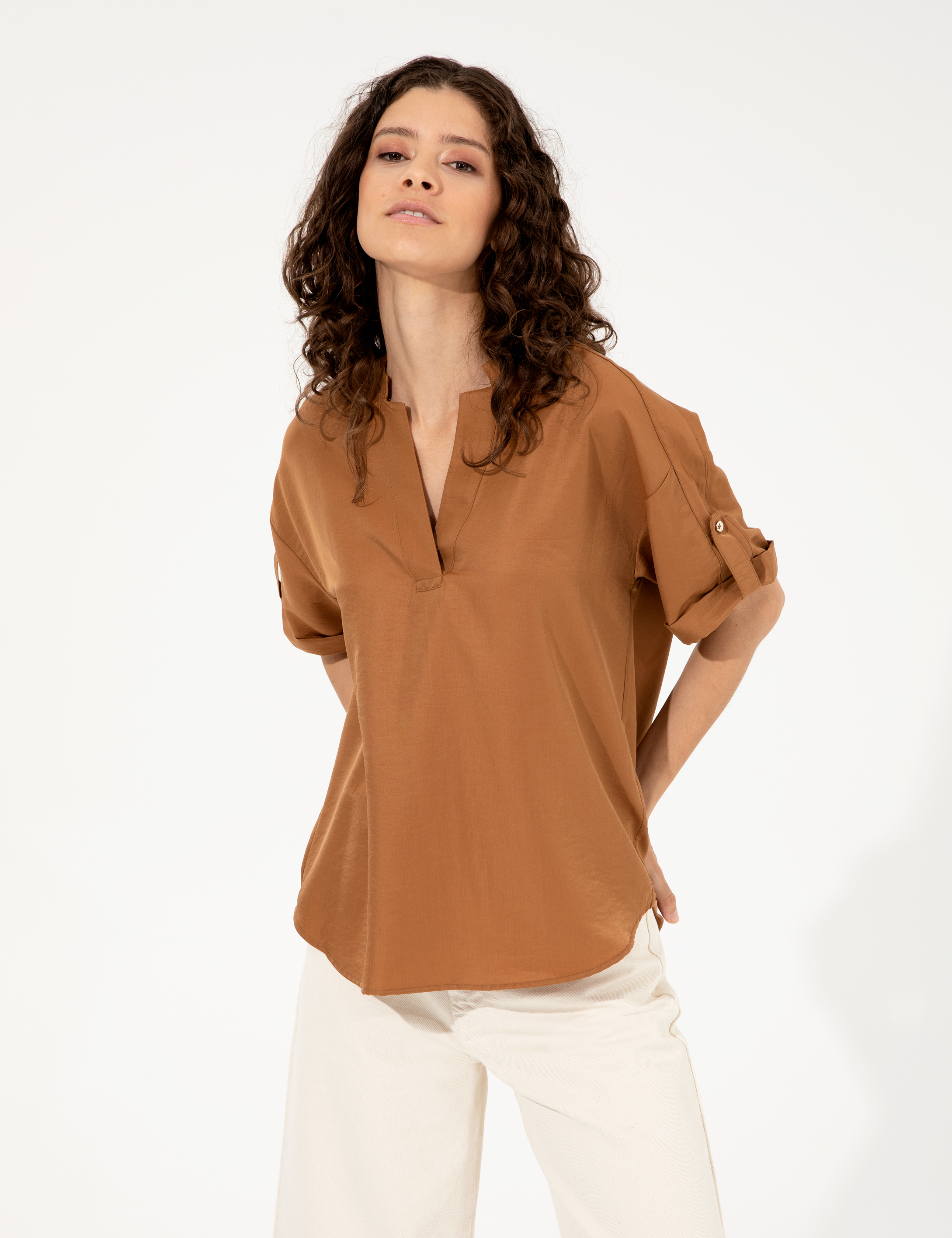 Taba Comfort Fit Bluz - Image 3