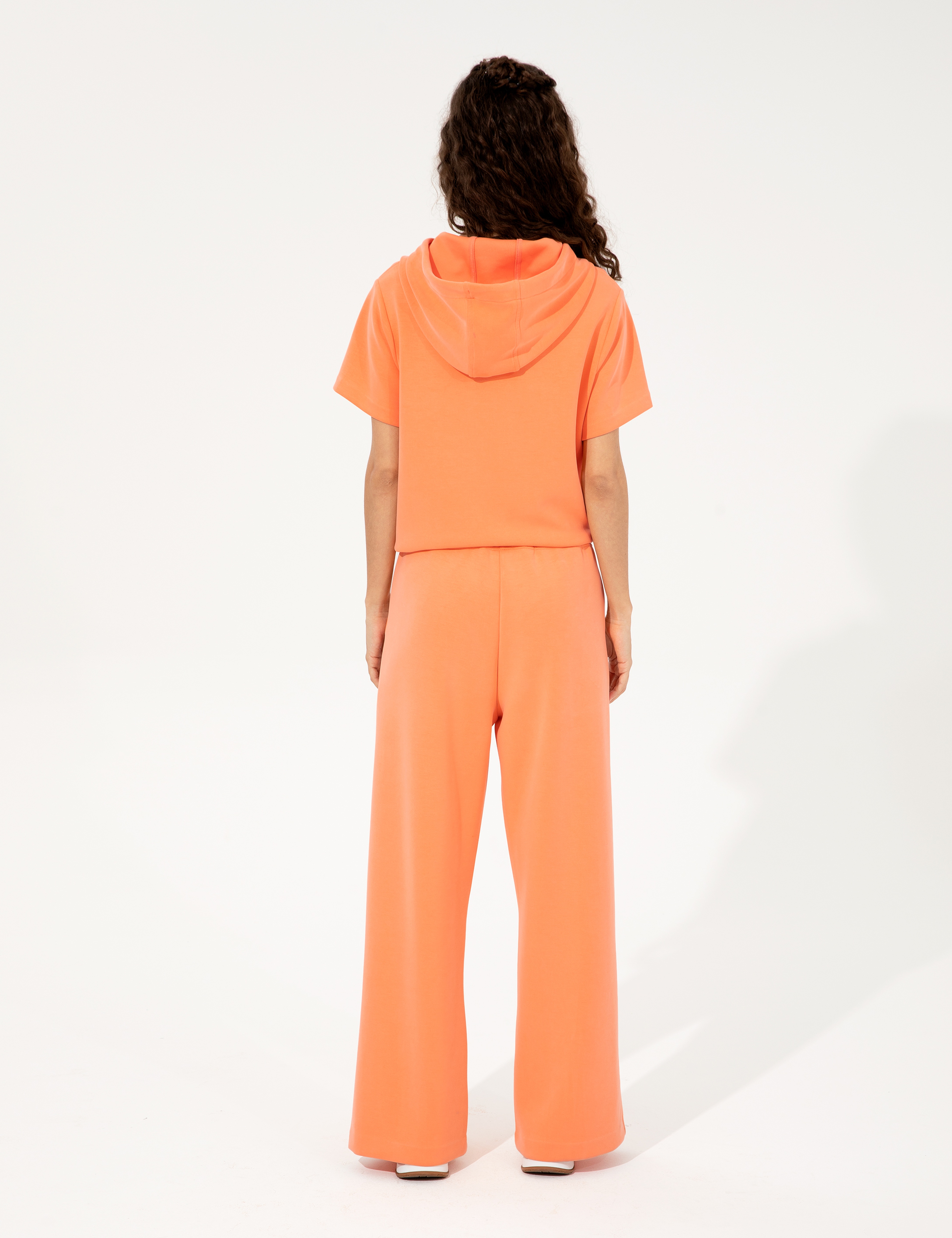 Turuncu Flare Fit Eşofman Altı