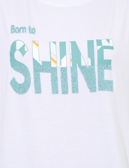 Beyaz Comfort Fit Tişört - 50252136019