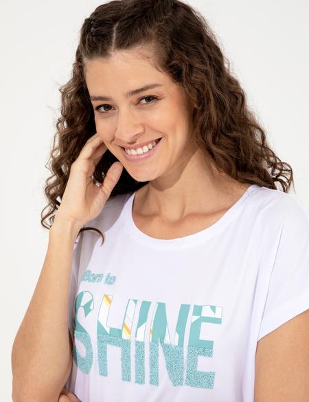 Beyaz Comfort Fit Tişört - 50252136019