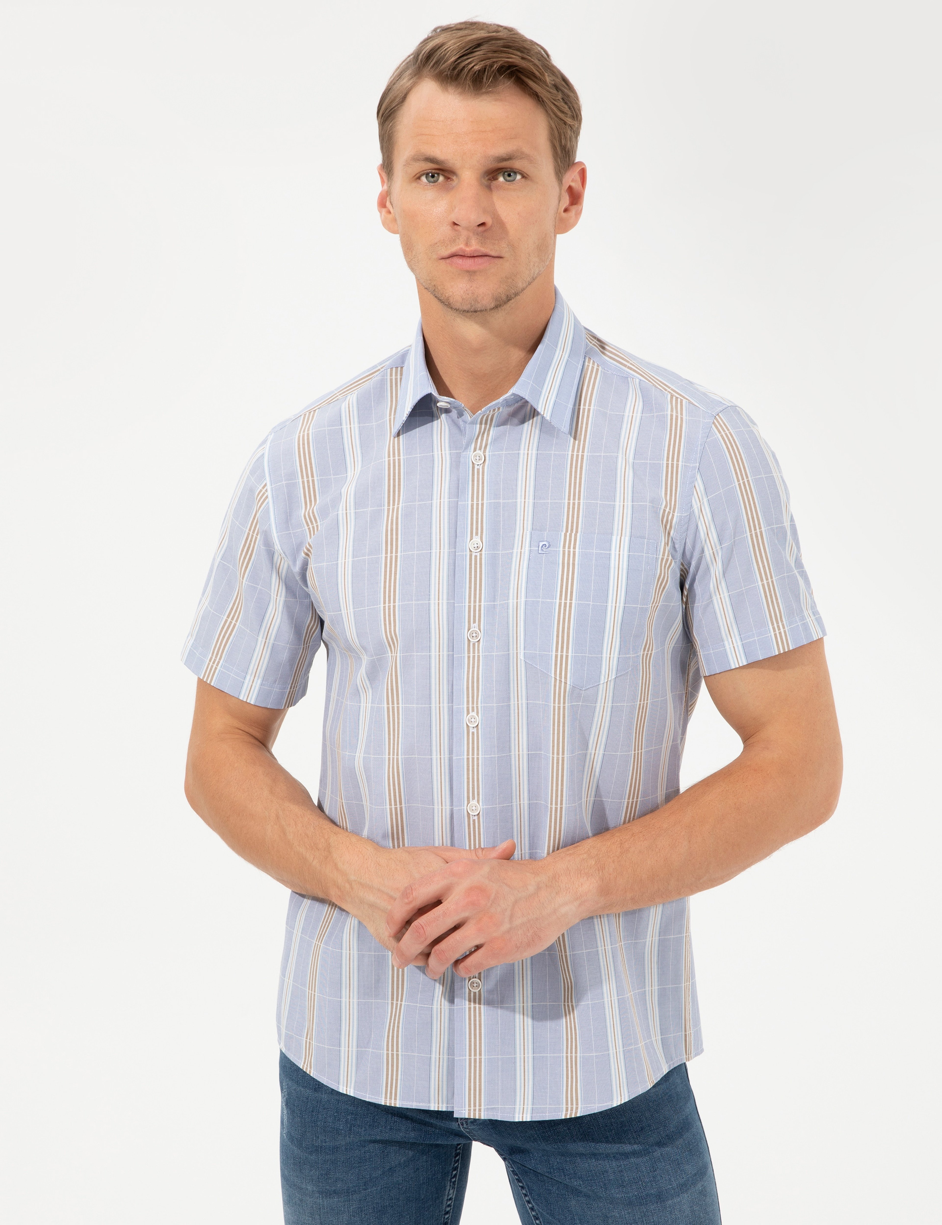 Mavi Regular Fit Kısa Kollu Gömlek