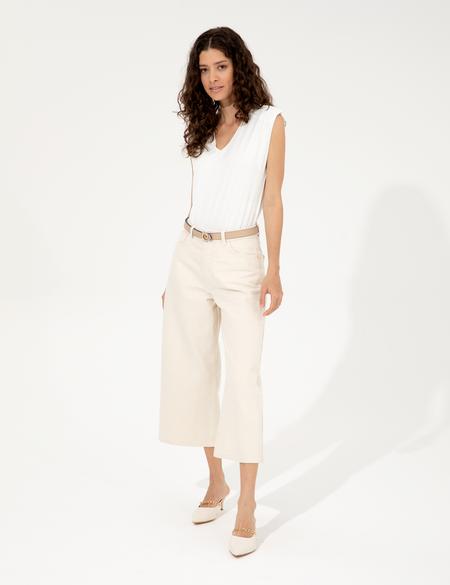 Beyaz Zıbın Bluz - 50246193004