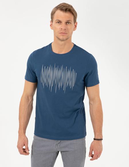 İndigo Slim Fit Bisiklet Yaka T-shirt - 50253508027