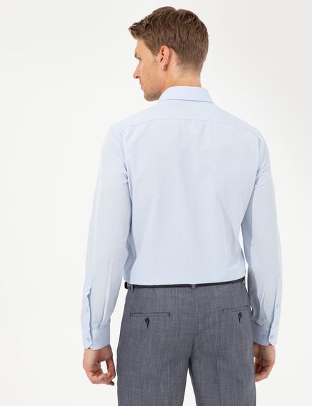 Açık Mavi Slim Fit Uzun Kollu Gömlek - 50255245009