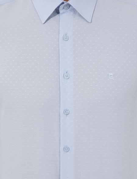 Açık Mavi Slim Fit Uzun Kollu Gömlek - 50255245009