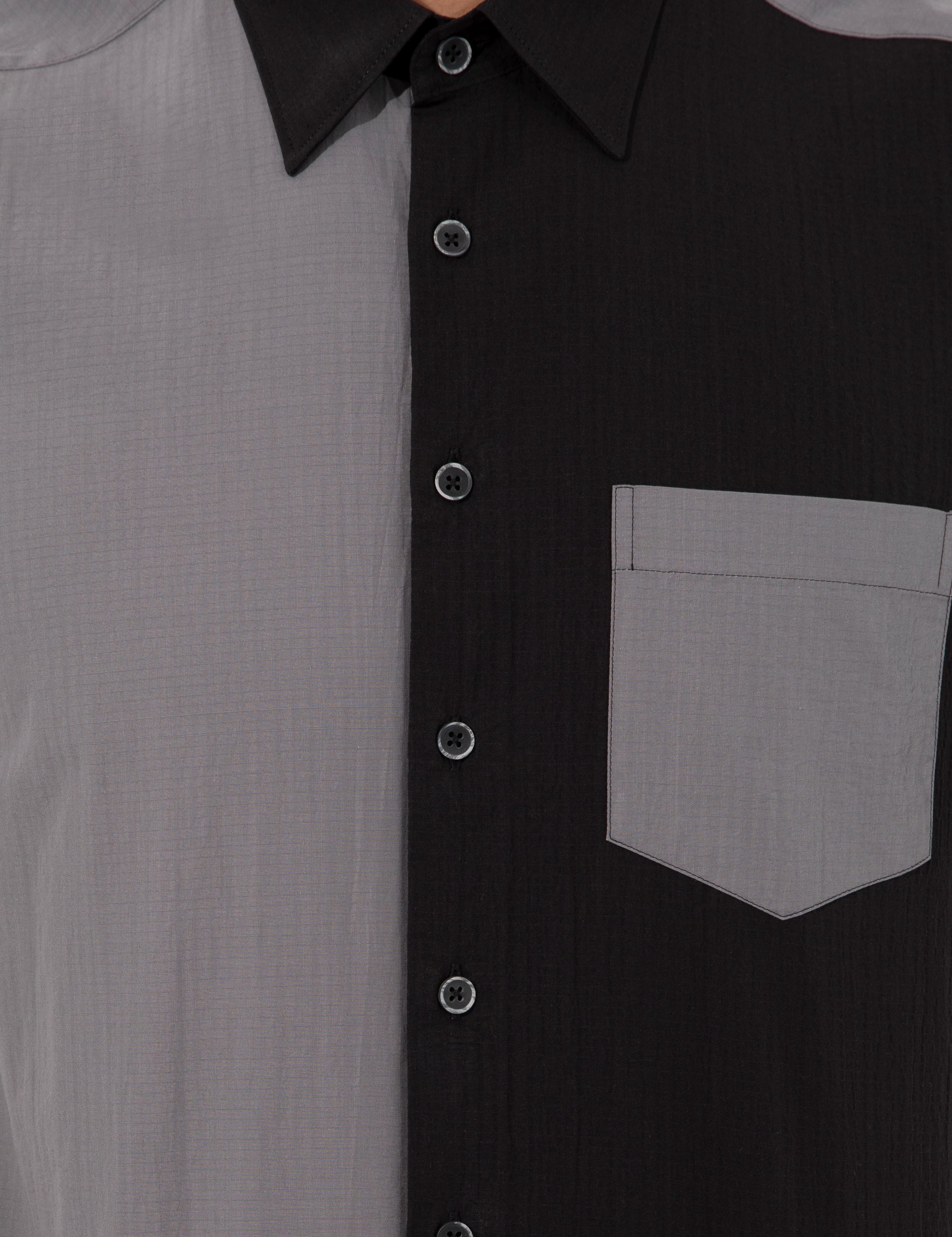 Siyah Regular Fit Kısa Kollu Gömlek