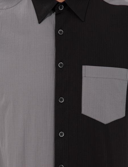 Siyah Regular Fit Kısa Kollu Gömlek - 50249485019