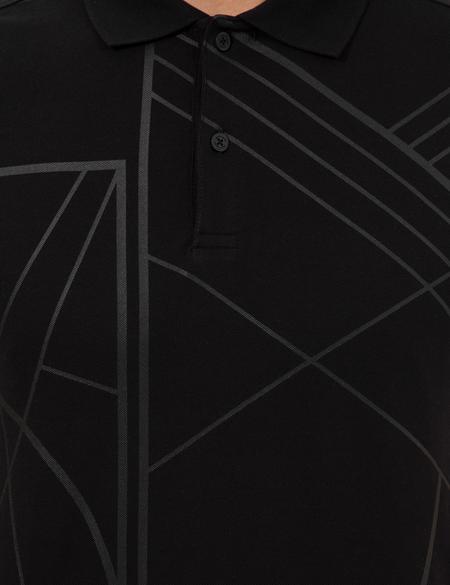 Siyah Slim Fit Polo Yaka Tişört - 50249685058