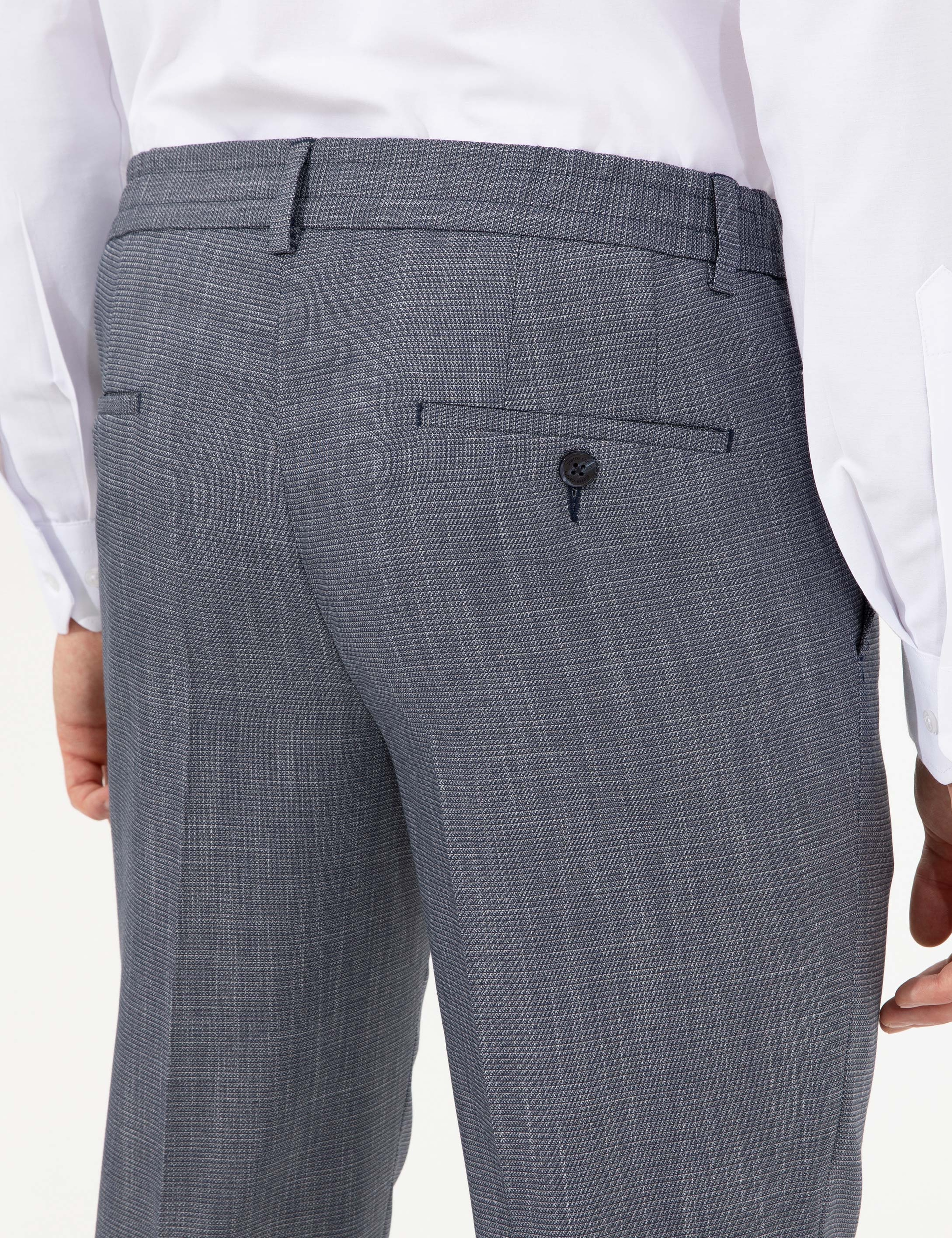 Lacivert Ex. Slim Fit Kumaş Pantolon