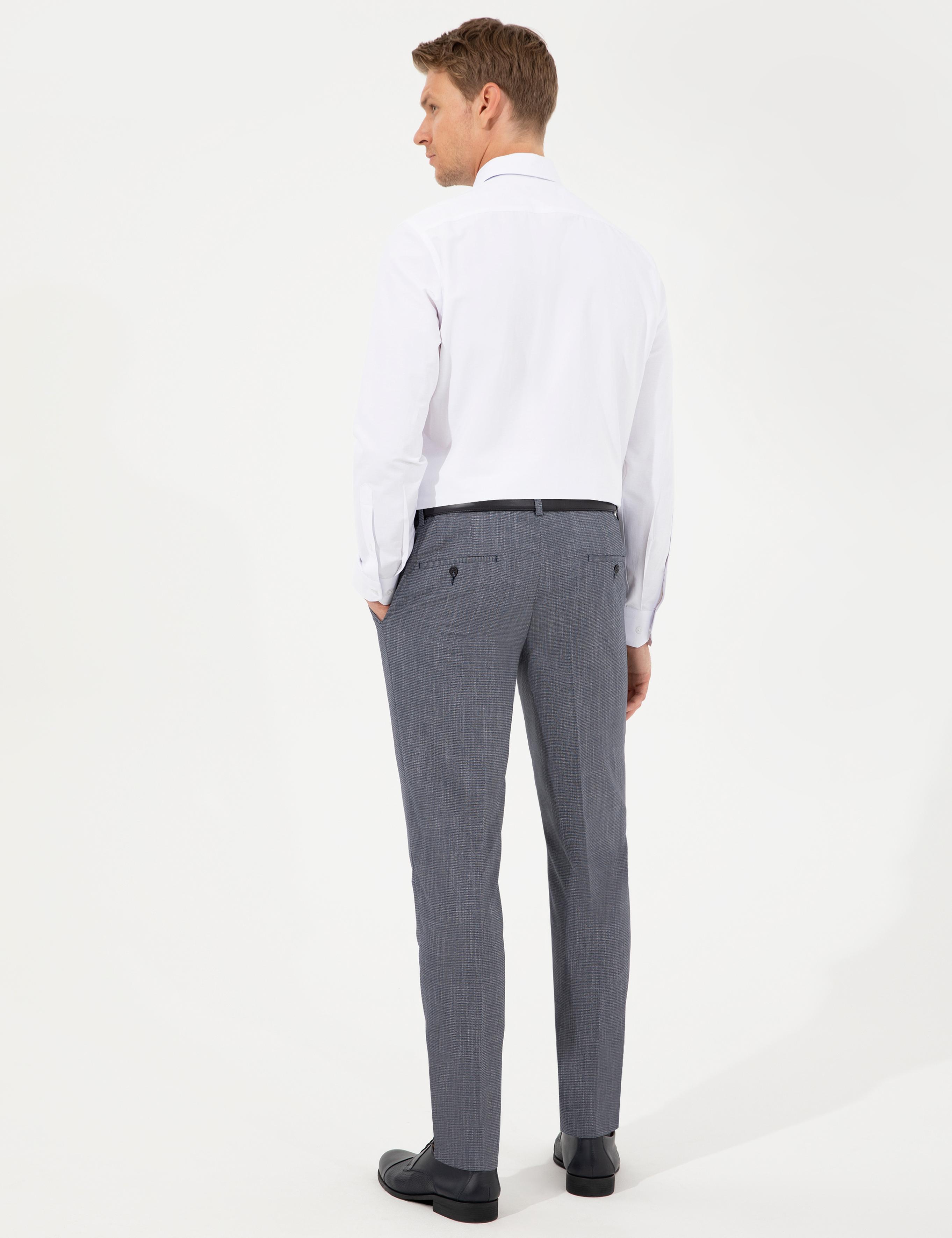 Lacivert Ex. Slim Fit Kumaş Pantolon