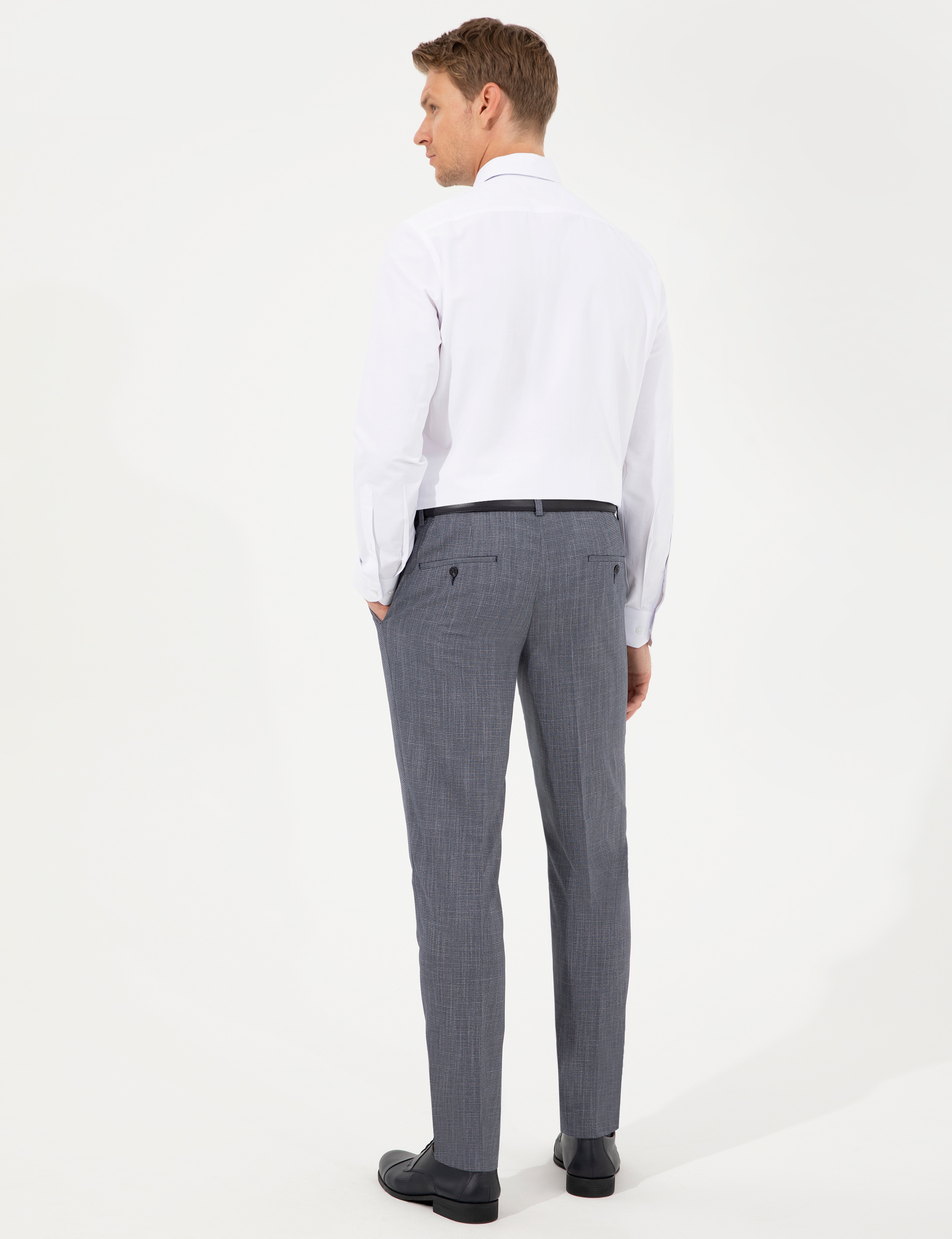 Lacivert Ex. Slim Fit Kumaş Pantolon