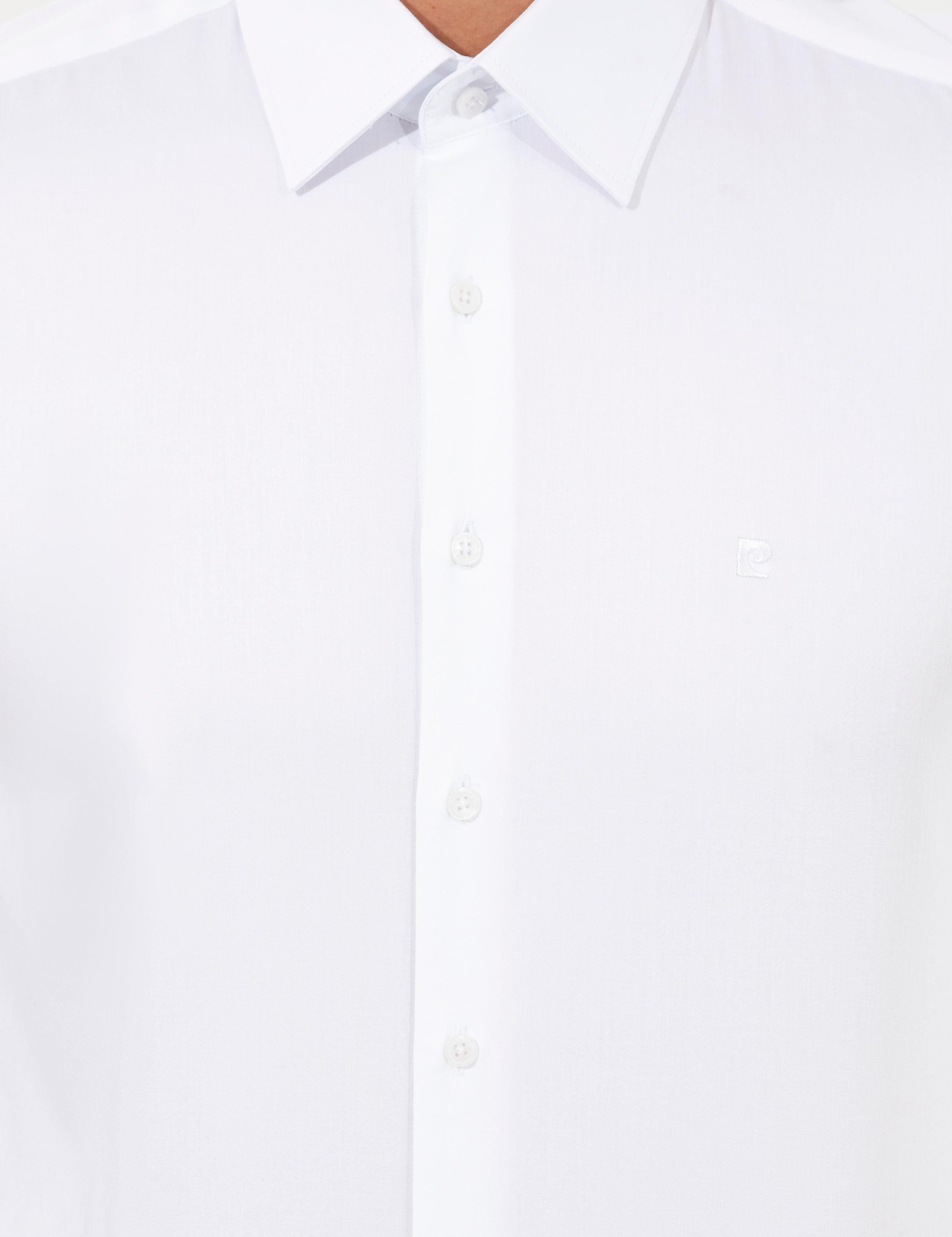 Beyaz Slim Fit Uzun Kollu Klasik Gömlek