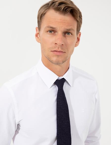 Beyaz Slim Fit Uzun Kollu Klasik Gömlek - 50258981011