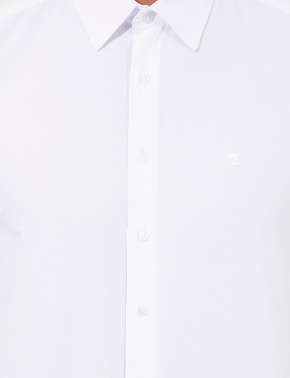 Beyaz Slim Fit Uzun Kollu Klasik Gömlek - 50258981011