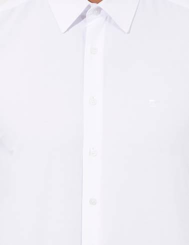 Beyaz Slim Fit Uzun Kollu Klasik Gömlek