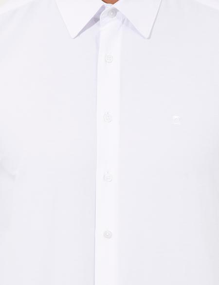 Beyaz Slim Fit Uzun Kollu Klasik Gömlek - 50258981011
